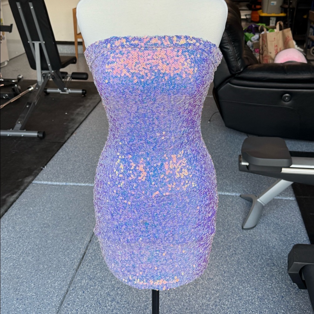 Sequin Strapless Era Dress